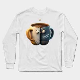 Coffee is a hug in a mug Long Sleeve T-Shirt